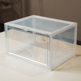 2 - Pack Side View Drop Front Shoe Box | Clear | Magnetic - The Sneaker Laundry