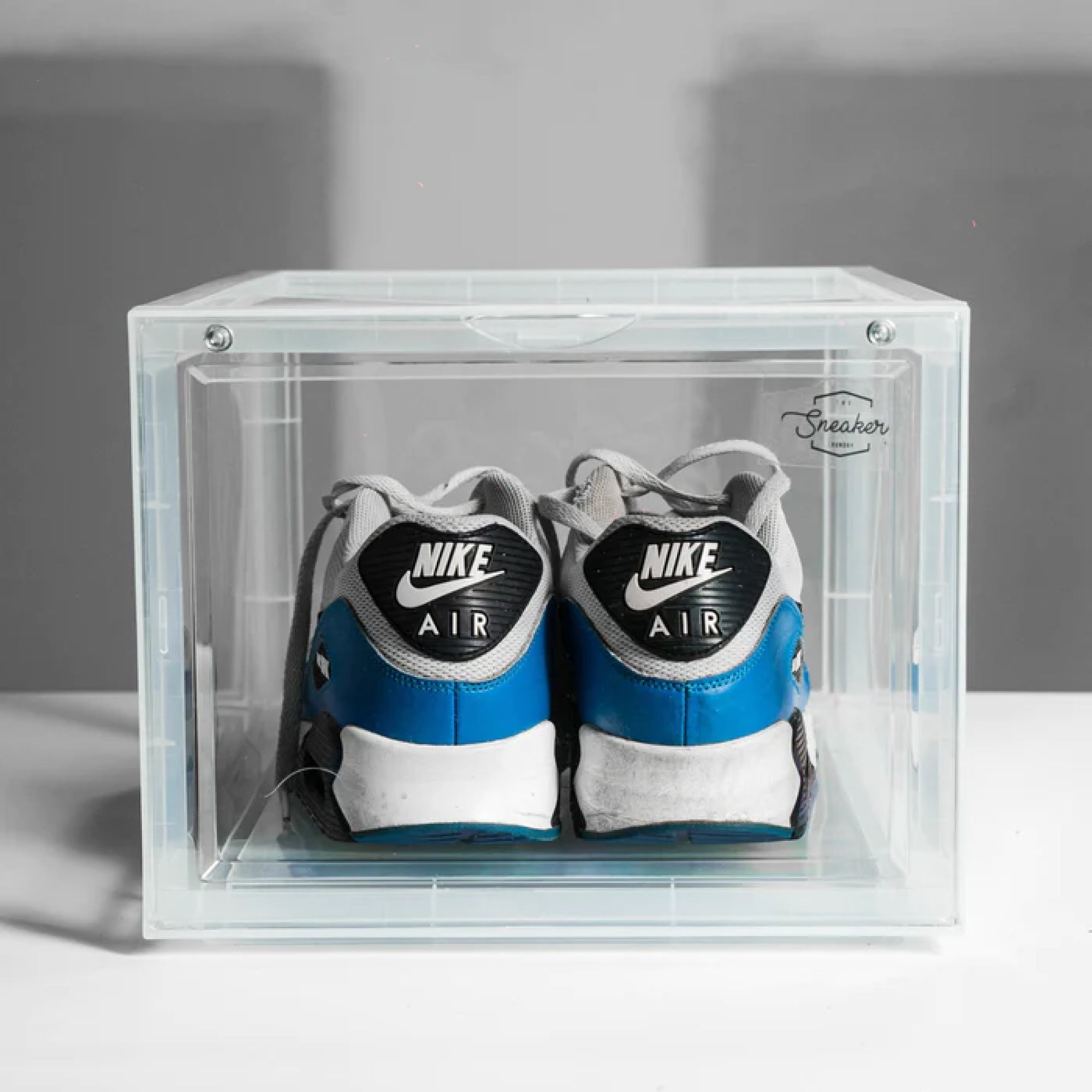 2 - Pack Drop Front Shoe Box | MAGNETIC | CLEAR - The Sneaker Laundry